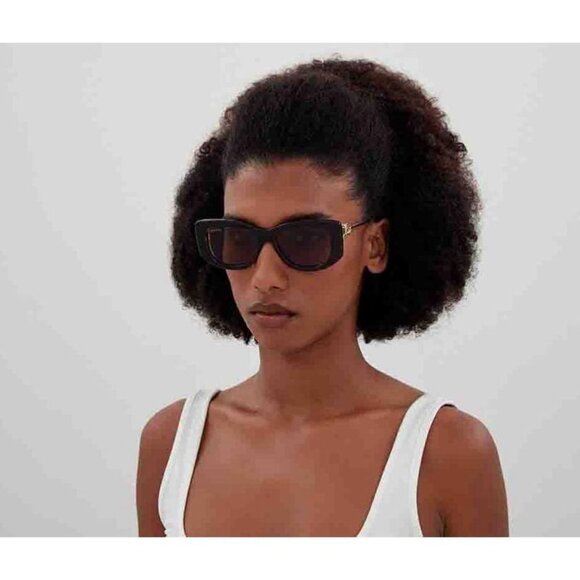 Gucci Women Sunglasses Black Gold Grey Butterfly GG1566S 001 BRAND NEW - Picture 11 of 11